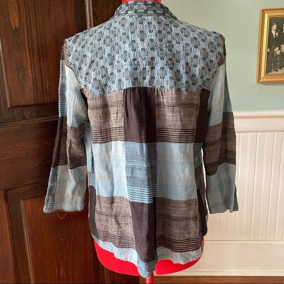 Ace & Jig Short Sleeve Peasant Top - Picture 2 of 2